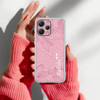 Customized luxury Peach leaves Transparent Silicon Case For Mi 10T 5G / Mi 10T Pro