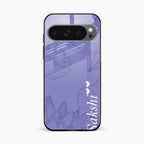 Customized luxury Purple leaves Glass Case Cover For Google Pixel 10 Pro XL