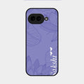 Customized luxury Purple leaves Glass Case Cover For Google Pixel 9A 5G