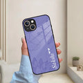 Customized luxury Purple leaves Glass Case Cover For iPhone - ShopOnCliQ