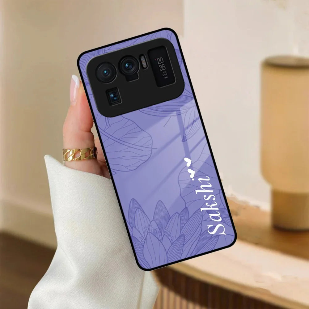 Customized luxury Purple leaves Glass Case Cover For Redmi/Xiaomi - ShopOnCliQ