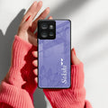Customized luxury Purple leaves Glass Case Cover For Motorola - ShopOnCliQ