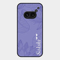 Customized luxury Purple leaves Glass Case Cover For Nothing Phone 2A 5G