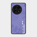 Customized luxury Purple leaves Glass Case Cover For Oneplus 13 5G
