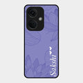 Customized luxury Purple leaves Glass Case Cover For Oneplus Nord Ce 3 5G