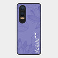 Customized luxury Purple leaves Glass Case Cover For Oneplus Nord Ce 4 Lite 5G
