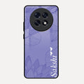 Customized luxury Purple leaves Glass Case Cover For Oppo F31 Pro Plus 5G