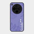 Customized luxury Purple leaves Glass Case Cover For Oppo Find X8 5G