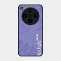 Customized luxury Purple leaves Glass Case Cover For Oppo Find X8 Pro 5G