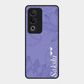 Customized luxury Purple leaves Glass Case Cover For Oppo K12X 5G
