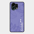 Customized luxury Purple leaves Glass Case Cover For Oppo K13 Turbo 5G