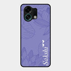 Customized luxury Purple leaves Glass Case Cover For Oppo K13 Turbo 5G