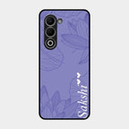 Customized luxury Purple leaves Glass Case Cover For Oppo K13X 5G