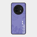 Customized luxury Purple leaves Glass Case Cover For Realme 13 Plus 5G