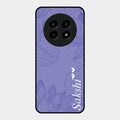 Customized luxury Purple leaves Glass Case Cover For Realme 13 Pro Plus 5G