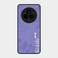 Customized luxury Purple leaves Glass Case Cover For Realme 14 Pro Plus 5G