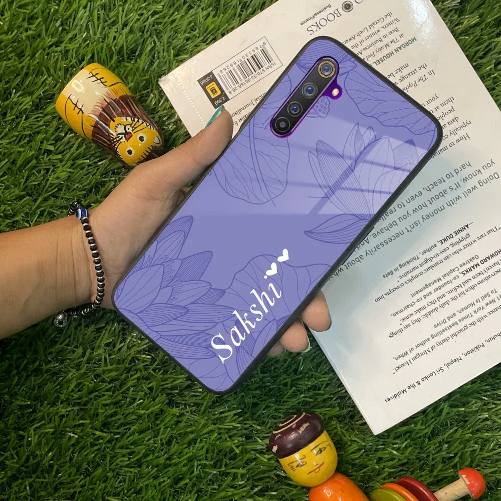 Customized luxury Purple leaves Glass Case Cover For Realme/Narzo - ShopOnCliQ