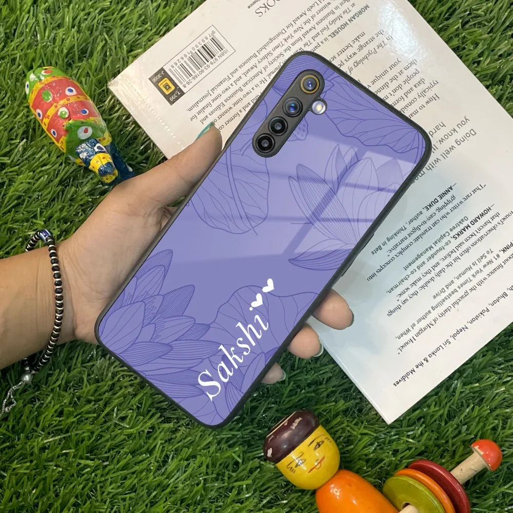 Customized luxury Purple leaves Glass Case Cover For Realme/Narzo - ShopOnCliQ