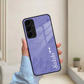 Customized luxury Purple leaves Glass Case Cover For Samsung - ShopOnCliQ