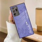 Customized luxury Purple leaves Glass Case Cover For Samsung - ShopOnCliQ
