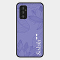 Customized luxury Purple leaves Glass Case Cover For Samsung Galaxy F23 5G