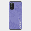 Customized luxury Purple leaves Glass Case Cover For Samsung Galaxy S20 Fe 5G