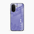 Customized luxury Purple leaves Glass Case Cover For Vivo V60e 5G
