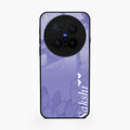 Customized luxury Purple leaves Glass Case Cover For Vivo X300 Pro 5G