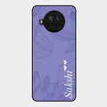 Customized luxury Purple leaves Glass Case Cover For Xiaomi Mi 10I 5G
