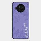 Customized luxury Purple leaves Glass Case Cover For Xiaomi Mi 10I 5G