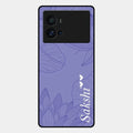 Customized luxury Purple leaves Glossy Metal Case Cove For Iqoo 9 Pro 5G