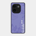 Customized luxury Purple leaves Glossy Metal Case Cove For Iqoo Z9S Pro 5G