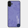 Customized luxury Purple leaves Glossy Metal Case Cove For Nothing Cmf Phone 1