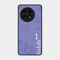 Customized luxury Purple leaves Glossy Metal Case Cove For Oneplus 13R 5G