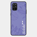 Customized luxury Purple leaves Glossy Metal Case Cove For Oneplus 8T