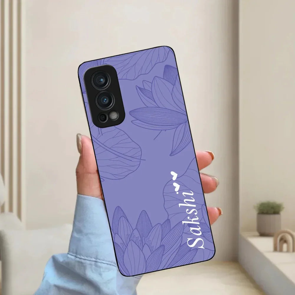 Customized luxury Purple leaves Glossy Metal Case Cover For OnePlus - ShopOnCliQ