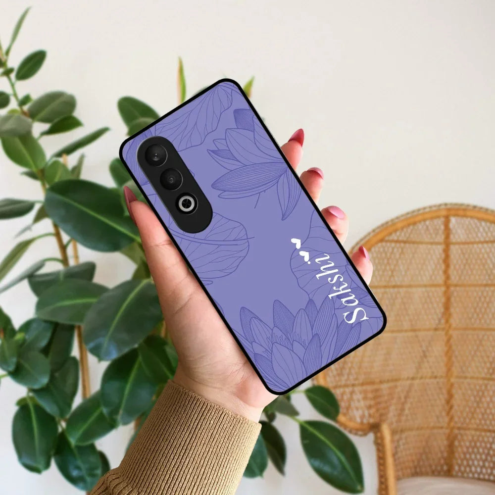 Customized luxury Purple leaves Glossy Metal Case Cover For OnePlus - ShopOnCliQ