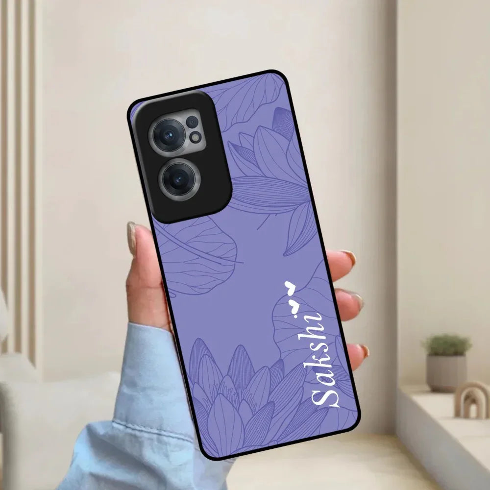 Customized luxury Purple leaves Glossy Metal Case Cover For OnePlus - ShopOnCliQ