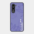Customized luxury Purple leaves Glossy Metal Case Cove For Oppo K13X 5G