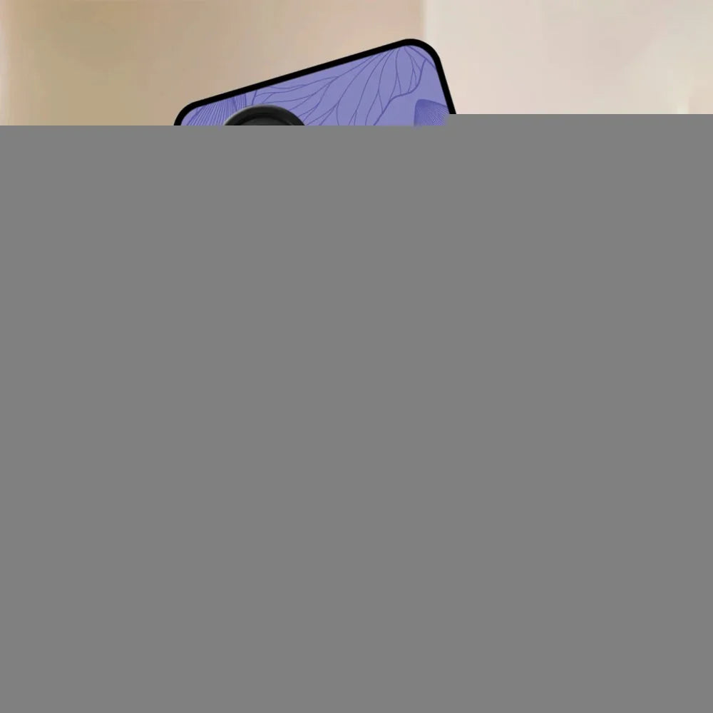 Customized luxury Purple leaves Glossy Metal Case Cove For Oppo - ShopOnCliQ