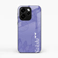 Customized luxury Purple leaves Glossy Metal Case Cove For Oppo Reno 15 Pro 5G