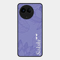 Customized luxury Purple leaves Glossy Metal Case Cove For Realme 11 5G