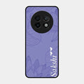 Customized luxury Purple leaves Glossy Metal Case Cove For Realme 13 Plus 5G