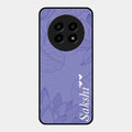 Customized luxury Purple leaves Glossy Metal Case Cove For Realme 13 Pro Plus 5G