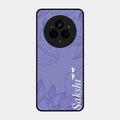 Customized luxury Purple leaves Glossy Metal Case Cove For Realme 14 Pro Plus 5G
