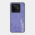 Customized luxury Purple leaves Glossy Metal Case Cove For Realme Gt 7 Pro