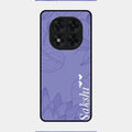 Customized luxury Purple leaves Glossy Metal Case Cove For Redmi Note 14 Pro 5G