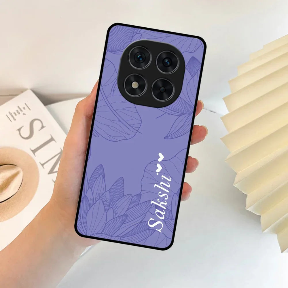 Customized luxury Purple leaves Glossy Metal Case Cover For Redmi - ShopOnCliQ