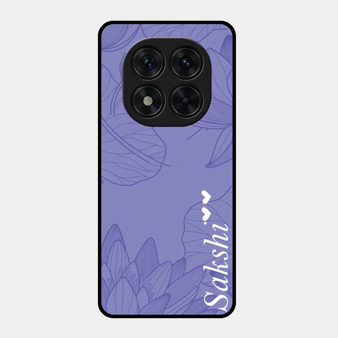 Customized luxury Purple leaves Glossy Metal Case Cove For Redmi Note 15 Pro Plus 5G