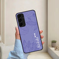 Customized luxury Purple leaves Glossy Metal Case Cover For Samsung - ShopOnCliQ
